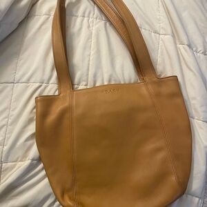 Coach Brown Leather Tote Bag